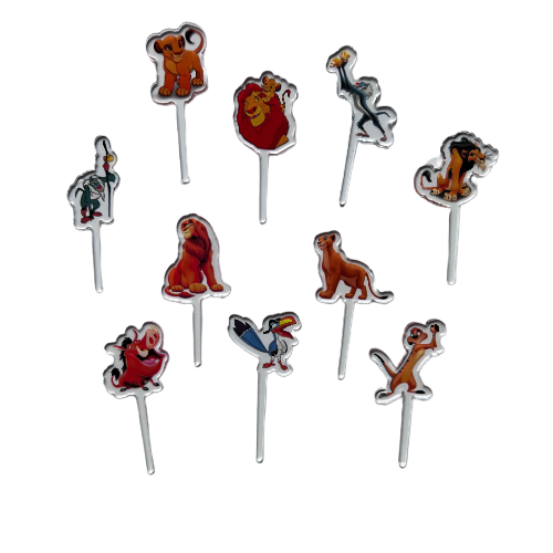 Lion King Acrylic Food Picks