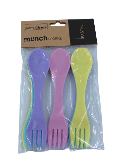 MUNCH SPORKS REGULAR - PASTEL (8)