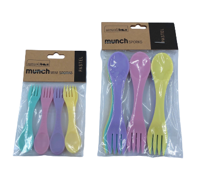 MUNCH SPORKS REGULAR - PASTEL (8)