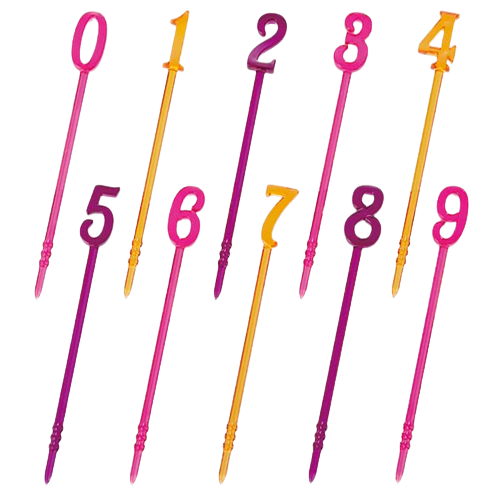 Numbers Long Food Picks #1