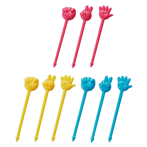 Scissors Paper & Rock Food Picks