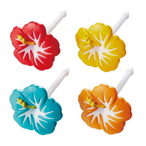 Hibiscus Flower Food Picks
