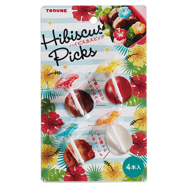 Hibiscus Flower Food Picks
