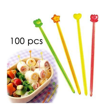 Clear Bento Food Picks