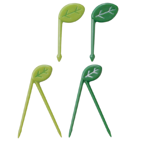 Garden Leaves Food Picks - Set C