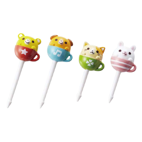 Tea Cup Animal Food Pick