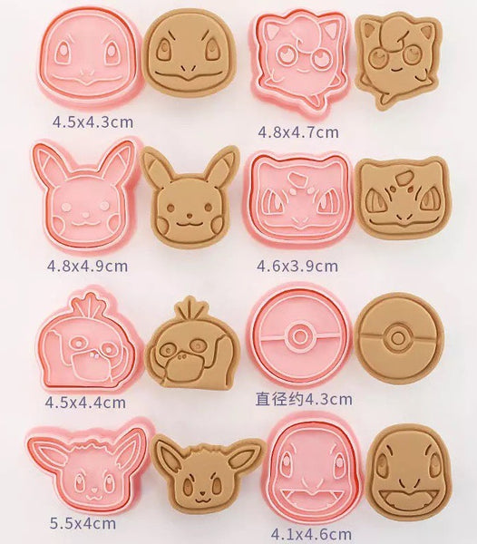 Pokemon Face Cutter & Stamp Set