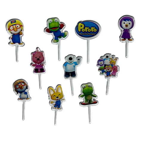 Pororo The Little Penguin Acrylic Food Picks