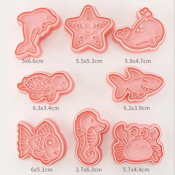 Sea Creatures Cutter & Stamp Set