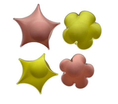 Star & Flower Silicone Food Cups