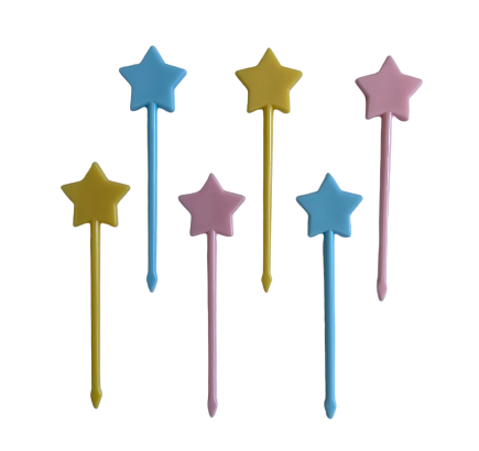 Pastel Stars Food Picks