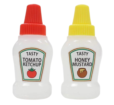 Tomato & Mustard Sauce Bottles