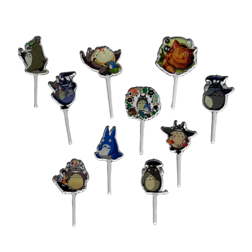 Totoro Acrylic Food Picks