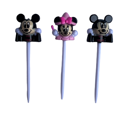 Mickey & Minnie Mouse Halloween Set A Food Picks