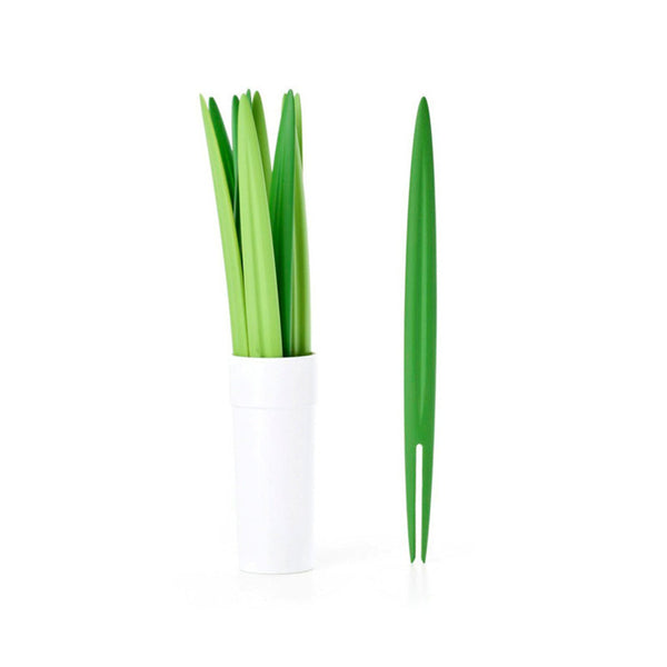 Long Garden Leaf Food Forks