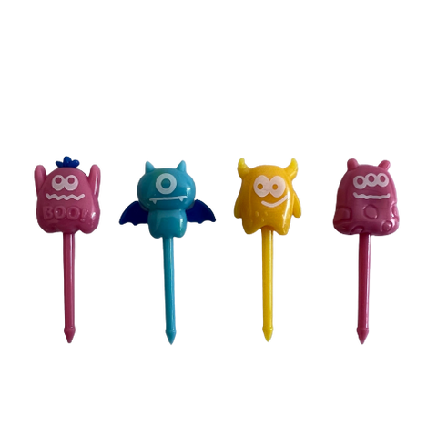 Monster Faces Food Picks