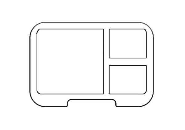 Munchi (Snack Size) 3 Clear Tray